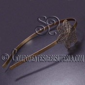 Diadema Bronce con Flor