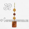 Kit de Pendientes con Madera Fosil