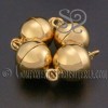 CIERRE MAGNETICO BOLA DE PLATA 925 CHAPADO ORO 24K DE 8MM