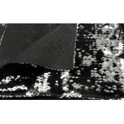 TELA DE LENTEJUELAS PARA COSER EN NEGRO DE 32x42 CM